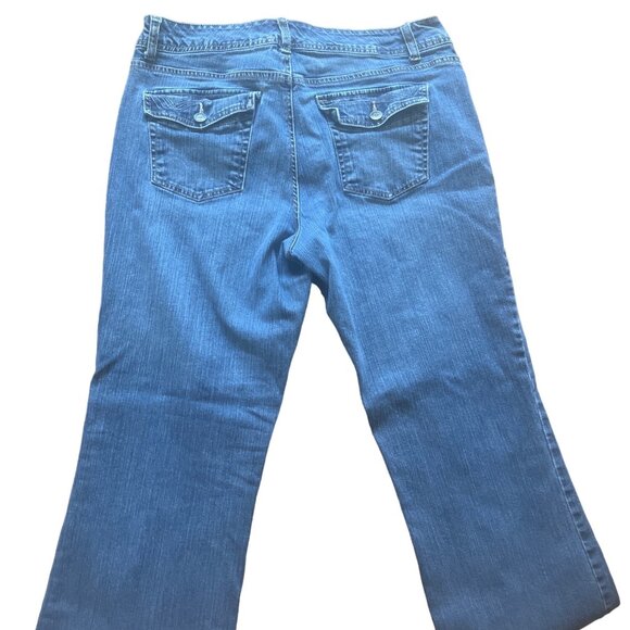 Womens Blue Denim Jeans Boot Cut Pants Sonoma Size 14 u - Picture 6 of 6